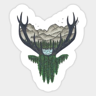 Forest Deer Sticker